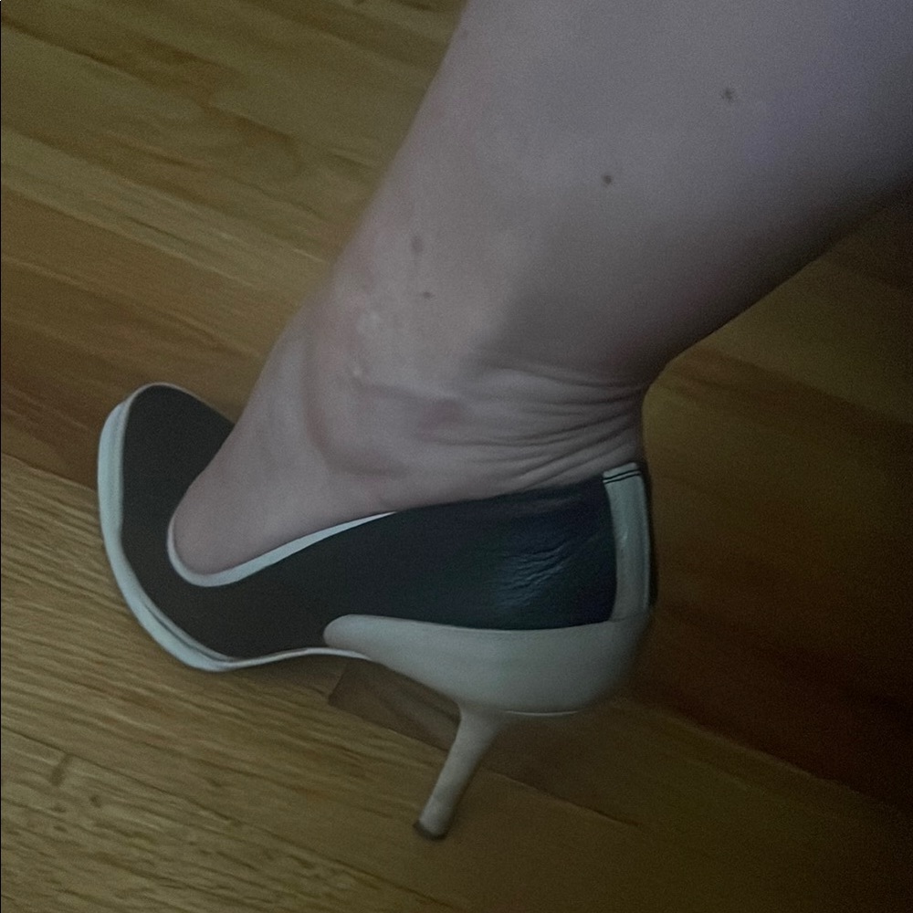 Narciso Rodriguez Black and White Stiletto Heels
